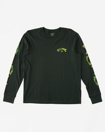 4 Snaking Arches Long Sleeve T-Shirt Green ABYZT02208 Billabong