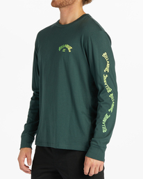 1 Snaking Arches Long Sleeve T-Shirt Green ABYZT02208 Billabong