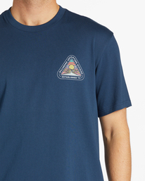 3 Rockies Short Sleeve T-Shirt Blue ABYZT02222 Billabong