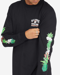 5 Pipeline Tube - T-shirt manches longues pour Homme Noir C1LS29BIP2 Billabong