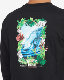 6 Pipeline Tube - T-shirt manches longues pour Homme Noir C1LS29BIP2 Billabong
