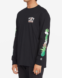 3 Pipeline Tube - T-shirt manches longues pour Homme Noir C1LS29BIP2 Billabong
