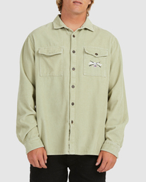 3 Bong Days - Surchemise manches longues pour Homme Vert C1SH19BIP2 Billabong