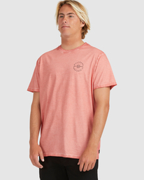 6 Big Wave Dan - Camiseta de manga corta para Hombre Rojo C1SS97BIP2 Billabong