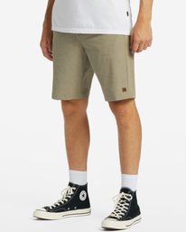 3 Crossfire - Hybridshorts für Männer Beige C1WK34BIP2 Billabong