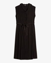 6 Little Flirt - Vestido camiseiro midi para Mulher Preto C3DR15BIP2 Billabong
