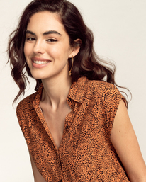 4 Little Flirt - Vestido-camisa midi para Mujer Marron C3DR15BIP2 Billabong