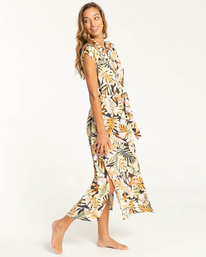 1 Little Flirt - Vestido-camisa midi para Mujer Negro C3DR15BIP2 Billabong