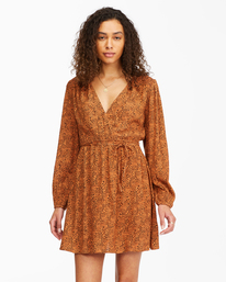 1 Spring Romance - Jurk voor Dames Brown C3DR23BIP2 Billabong