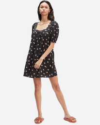 2 Bay Side - Vestido Babydoll para Mujer Negro C3DR52BIP2 Billabong