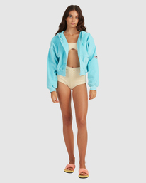 6 Tone On Tone 2022 - Kort Corduroy Jack voor Dames Blue C3JK13BIP2 Billabong