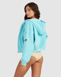 3 Tone On Tone 2022 - Kort Corduroy Jack voor Dames Blue C3JK13BIP2 Billabong