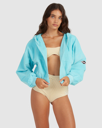 4 Tone On Tone 2022 - Kort Corduroy Jack voor Dames Blue C3JK13BIP2 Billabong