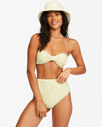 2 Little Whispers High Rise Hike - Skimpy Bikini Bottoms for Women Green C3SB39BIP2 Billabong