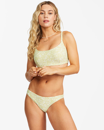 1 Little Whispers Tropic - Mutandina bikini con copertura media da Donna Green C3SB40BIP2 Billabong