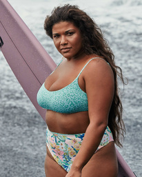 billabong, Sweet Tropics Rise 2022 - Bas de bikini échancré réversible pour Femme, MULTI (1220) Sweet Tropics Rise 2022 - Reversible Skimpy Bikini Bottoms for Women C3SB48BIP2