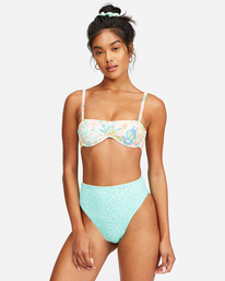 1 Sweet Tropics Rise - Reversible Skimpy Bikini Bottoms for Women Brown C3SB48BIP2 Billabong