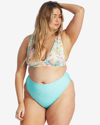 8 Sweet Tropics Rise - Reversible Skimpy Bikini Bottoms for Women Brown C3SB48BIP2 Billabong