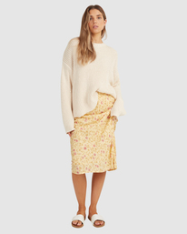 5 Sunlit 2022 - Halflange Rok voor Dames Yellow C3SK04BIP2 Billabong