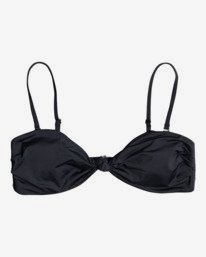 4 Sol Searcher - Top de bikini bandeau con nudo para Mujer Negro C3ST03BIP2 Billabong