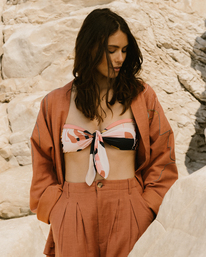 0 Madi Scarf - Reggiseno bikini a fascia annodato da Donna Brown C3ST09BIP2 Billabong