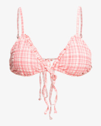 3 Pink Tide Ruched 2022 - Slide Triangle Bikini Top for Women Pink C3ST49BIP2 Billabong