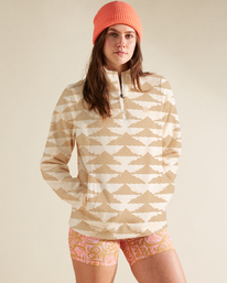 0 Boundary Mock - Half-Zip Sweatshirt for Women White C3WA01BIP2 Billabong