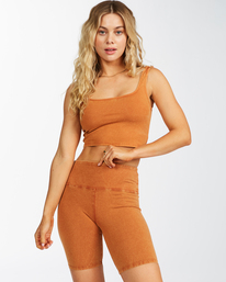 billabong, Biker Babe 2022 - Bike Shorts for Women, TOFFEE (2893) Biker Babe 2022 - Bike Shorts for Women C3WK26BIP2
