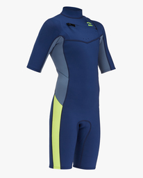 2 2/2mm Absolute - Chest Zip Short Sleeve Springsuit for Boys 8-16 Blue C42B50BIP2 Billabong