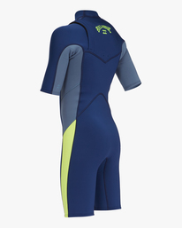 5 2/2mm Absolute - Chest Zip Short Sleeve Springsuit for Boys 8-16 Blue C42B50BIP2 Billabong
