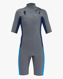 2 2/2mm Absolute - Chest Zip Short Sleeve Springsuit for Boys 8-16  C42B50BIP2 Billabong