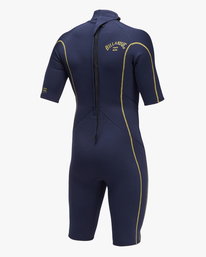 4 2/2mm Absolute - Back Zip Short Sleeve Springsuit for Men Blue C42M68BIP2 Billabong