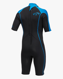 3 2/2mm Absolute 2022 - Back Zip Short Sleeve Springsuit for Men Blue C42M68BIP2 Billabong