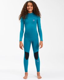 0 3/2mm Synergy - Back Zip Wetsuit for Girls 8 - 14 Green C43B61BIP2 Billabong