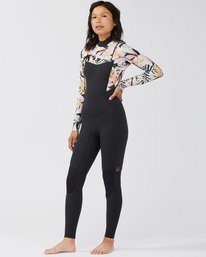 1 3/2mm Salty Dayz 2021 - Neoprenanzug mit Reißverschluss auf der Brust für Frauen Schwarz C43G50BIP2 Billabong