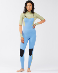 4/3mm Salty Dayz 2021 - Chest Zip Wetsuit for Women  C44G50BIP2