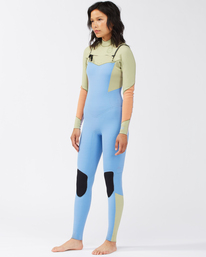 1 4/3mm Salty Dayz 2021 - Chest Zip Wetsuit for Women Blue C44G50BIP2 Billabong