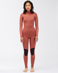 billabong, 5/4mm Synergy - Combinaison Back Zip pour Femme, RED CLAY (1999) 5/4mm Synergy - Back Zip Wetsuit for Women C45G52BIP2
