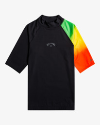 billabong, Contrast 2022 - Kurzärmliger Rashguard mit UPF 50 für Männer, RASTA (0865) Contrast 2022 - Short Sleeve UPF 50 Rash Vest for Men C4MY60BIP2