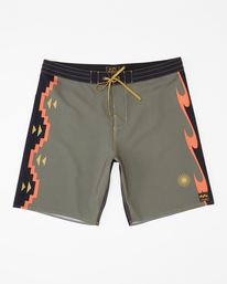 7 Wrangler United By Pro 18" - Boardshort da Uomo Brown D1BS35BIS2 Billabong