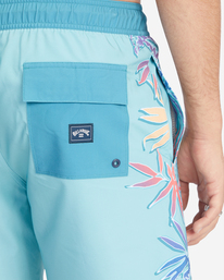 6 D Bah Layback 17" - Boardshort pour Homme Bleu D1LB15BIMU Billabong