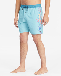 3 D Bah Layback 17" - Boardshort pour Homme Bleu D1LB15BIMU Billabong