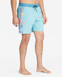 4 D Bah Layback 17" - Boardshort pour Homme Bleu D1LB15BIMU Billabong