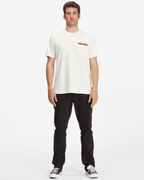 1 Brainwave - Camiseta con Bolsillo para Hombre Blanco D1SS59BIMU Billabong