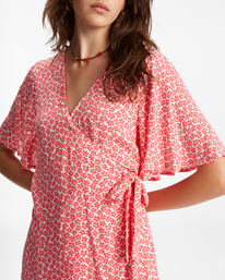 3 All For You - Wickelkleid für Frauen Rot D3DR02BIS2 Billabong
