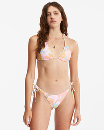 2 Pick Me Up Tie Side Tanga - Super Skimpy Bikini Bottoms for Women Brown D3SB36BIS2 Billabong