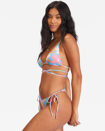 3 Summer Field Maya - Braguita de Bikini con Lazadas Laterales Ajustables para Mujer Azul D3SB60BIS2 Billabong