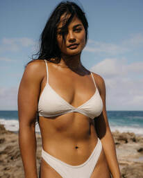 0 Wrangler Eye-Lit Your Fire Fixed Tri - Haut de bikini pour Femme Marron D3ST31BIS2 Billabong