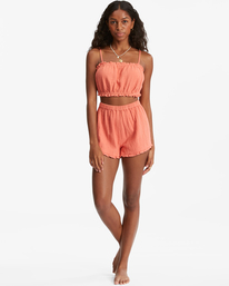 3 By The Beach - Camiseta corta para Mujer Rosa D3TP02BIS2 Billabong