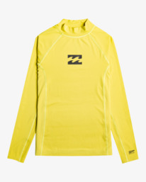 billabong, Waves All Day - Langärmliger Rashguard mit UPF 50 für Jungen 8-16, ACID GREEN (agn) Waves All Day - Long Sleeve UPF 50 Rash Vest for Boys 8-16 EBBWR00100